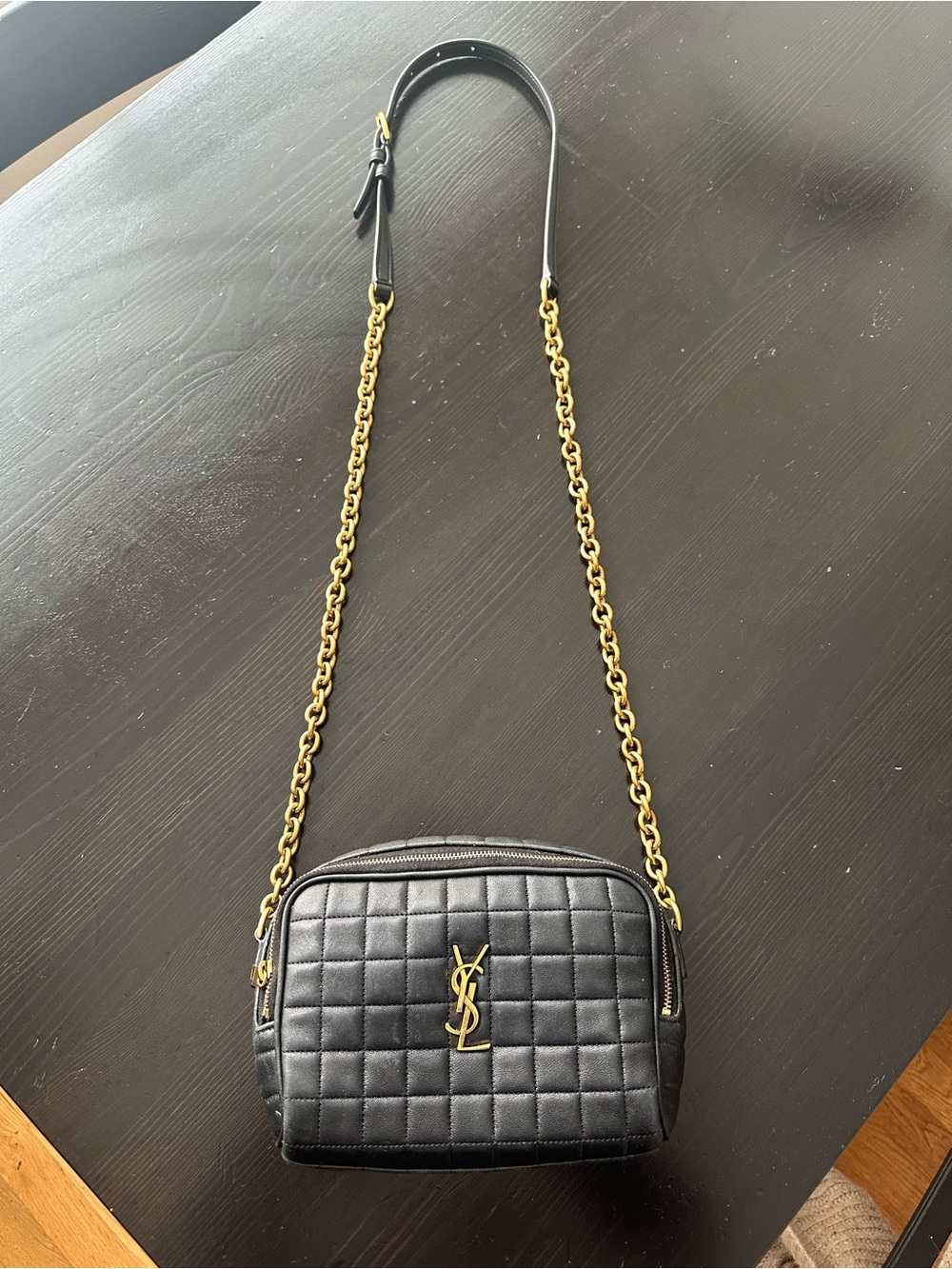 Saint Laurent CASSANDRE MATELASSÉ CARRÉ camera bag in lambskin